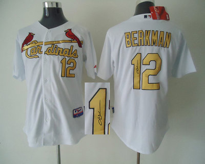 St.Louis Cardinals 12# Lance Berkman Jersey(gold number) MLB Jerseys(Signed) St.Louis Cardinals 12# Lance Berkman Jersey(gold number) MLB Jerseys(Signed)