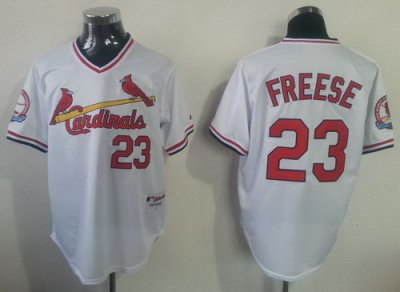 St.Louis Cardinals 23# David Freese White Throwback MLB Jerseys St.Louis Cardinals 23# David Freese White Throwback MLB Jerseys