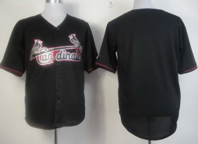 St.Louis Cardinals Blank Black Fashion MLB Jerseys St.Louis Cardinals Blank Black Fashion MLB Jerseys