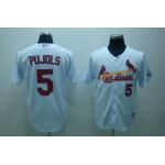 mlb st.louis cardinals puljols #5 white 09 all star patch mlb st.louis cardinals puljols #5 white 09 all star patch