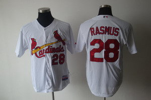 St Louis Cardinals 28 rasmus White Jersey St Louis Cardinals 28 rasmus White Jersey