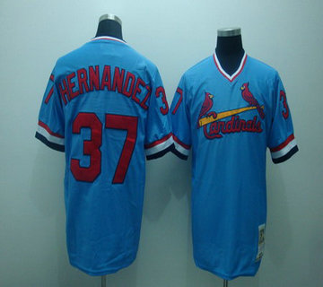 St Louis Cardinals #37 1979 Keith Hernandez Mitchell & Ness Light Blue Authentic Throwback Jersey St Louis Cardinals #37 1979 Keith Hernandez Mitchell & Ness Light Blue Authentic Throwback Jersey