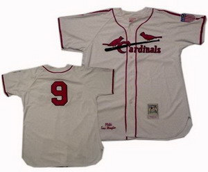 St Louis Cardinals 9 Enos Slaughter throwback jerseys Cream St Louis Cardinals 9 Enos Slaughter throwback jerseys Cream