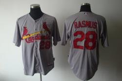 St.Louis Cardinals 28# Rasmus grey Jerseys St.Louis Cardinals 28# Rasmus grey Jerseys