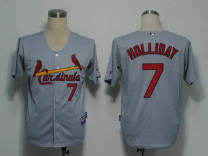 MLB Jerseys St. Louis Cardinals 7 Holliday Grey Cool Base MLB Jerseys St. Louis Cardinals 7 Holliday Grey Cool Base