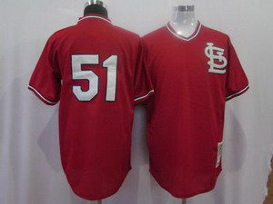 St. Louis Cardinals Authentic 51 McGee red Throwback jersey St. Louis Cardinals Authentic 51 McGee red Throwback jersey