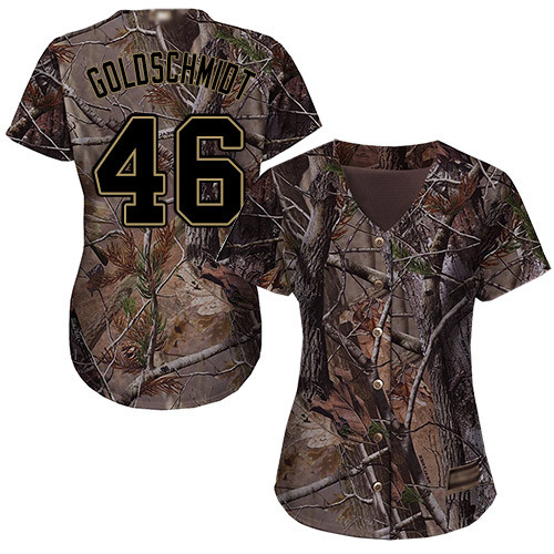 Cardinals #46 Paul Goldschmidt Camo Realtree Collection Cool Base Women's Stitched Baseball Jersey Cardinals #46 Paul Goldschmidt Camo Realtree Collection Cool Base Women's Stitched Baseball Jersey