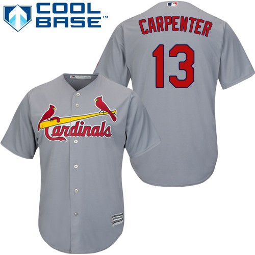 Cardinals #13 Matt Carpenter Grey Cool Base Stitched Youth MLB Jersey Cardinals #13 Matt Carpenter Grey Cool Base Stitched Youth MLB Jersey