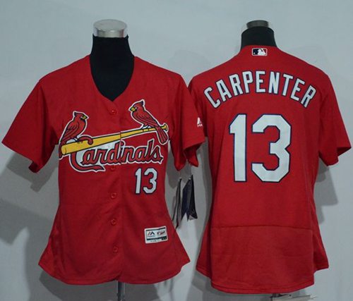 Cardinals #13 Matt Carpenter Red Flexbase Authentic Women's Stitched MLB Jersey Cardinals #13 Matt Carpenter Red Flexbase Authentic Women's Stitched MLB Jersey