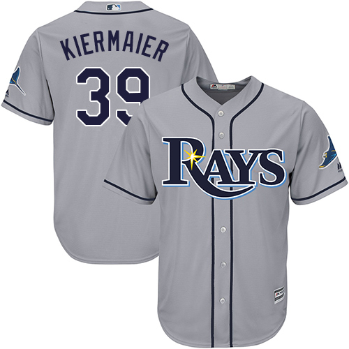 Rays #39 Kevin Kiermaier Grey Cool Base Stitched Youth MLB Jersey Rays #39 Kevin Kiermaier Grey Cool Base Stitched Youth MLB Jersey