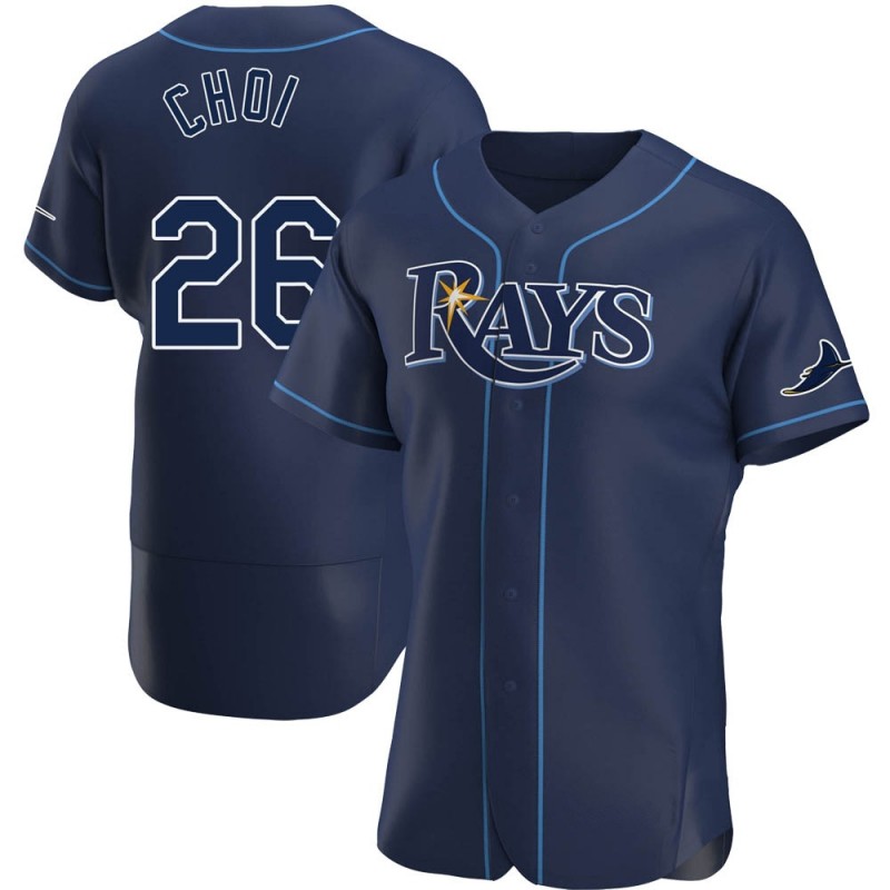 Men's Tampa Bay Rays #26 Ji-Man Choi Navy Alternate Nike Jersey Men's Tampa Bay Rays #26 Ji-Man Choi Navy Alternate Nike Jersey