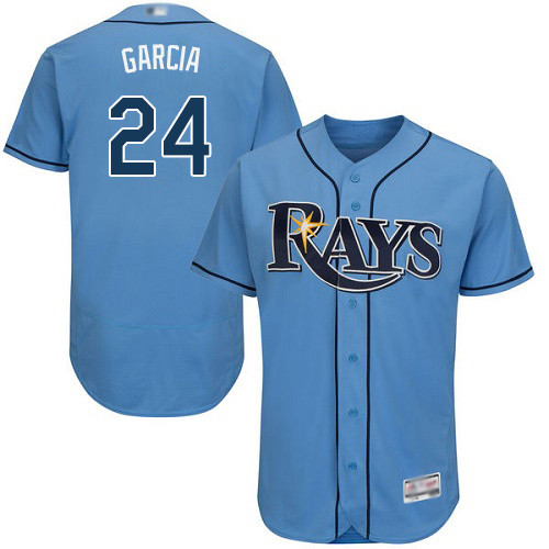 Rays #24 Avisail Garcia Light Blue Flexbase Authentic Collection Stitched Baseball Jersey Rays #24 Avisail Garcia Light Blue Flexbase Authentic Collection Stitched Baseball Jersey