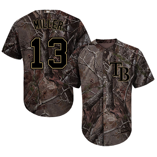 Rays #13 Brad Miller Camo Realtree Collection Cool Base Stitched Baseball Jersey Rays #13 Brad Miller Camo Realtree Collection Cool Base Stitched Baseball Jersey