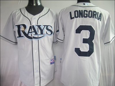 Tampa Bay Rays 3 Longoria Grey jerseys Tampa Bay Rays 3 Longoria Grey jerseys