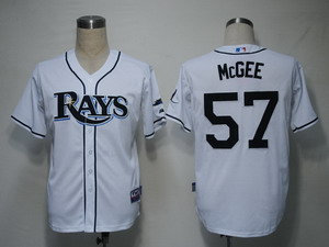 MLB Jerseys Tampa Bay Rays 57 Mcgee White Cool Base MLB Jerseys Tampa Bay Rays 57 Mcgee White Cool Base