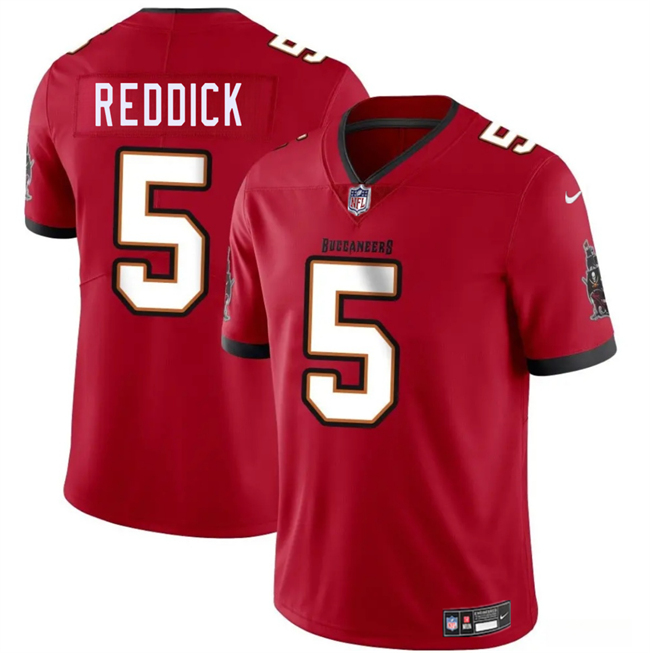 Men's Tampa Bay Buccaneers #5 Haason Reddick Red Vapor Limited Stitched Jersey Men's Tampa Bay Buccaneers #5 Haason Reddick Red Vapor Limited Stitched Jersey
