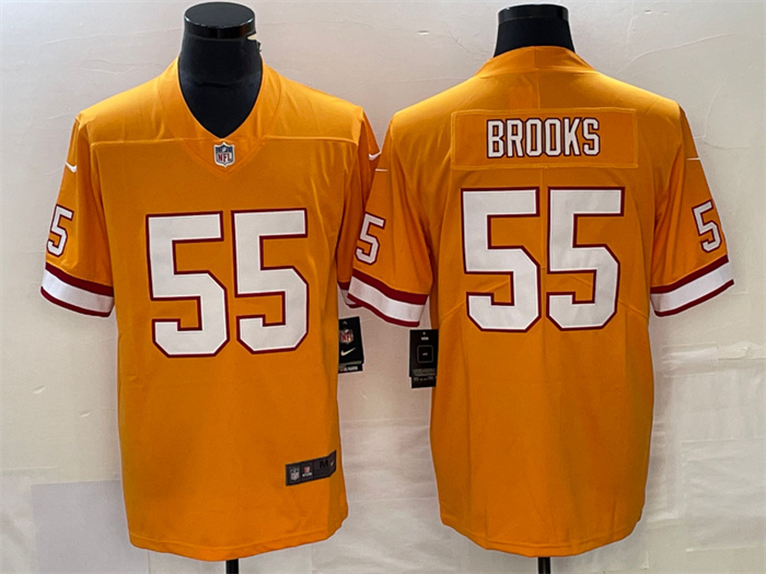 Men's Tampa Bay Buccaneers #55 Derrick Brooks Orange Vapor Untouchable Limited Stitched Jersey Men's Tampa Bay Buccaneers #55 Derrick Brooks Orange Vapor Untouchable Limited Stitched Jersey