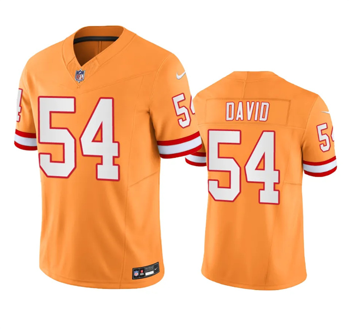 Men's Tampa Bay Buccaneers #54 Lavonte David Orange Throwback Limited Stitched Jersey Men's Tampa Bay Buccaneers #54 Lavonte David Orange Throwback Limited Stitched Jersey