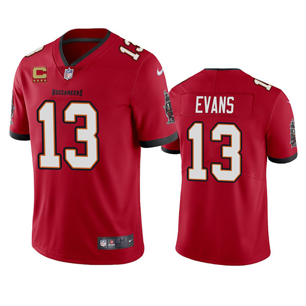Men's Tampa Bay Buccaneers #13 Mike Evans 2022 Red With 4-Star C Patch Vapor Untouchable Limited Stitched Jersey Men's Tampa Bay Buccaneers #13 Mike Evans 2022 Red With 4-Star C Patch Vapor Untouchable Limited Stitched Jersey
