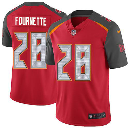 Tampa Bay Buccaneers #28 Leonard Fournette Red Team Color Men's Stitched NFL Vapor Untouchable Limited Jersey Tampa Bay Buccaneers #28 Leonard Fournette Red Team Color Men's Stitched NFL Vapor Untouchable Limited Jersey