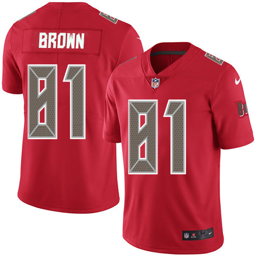 Nike Buccaneers #81 Antonio Brown Red Men's Stitched NFL Limited Rush Jersey Nike Buccaneers #81 Antonio Brown Red Men's Stitched NFL Limited Rush Jersey