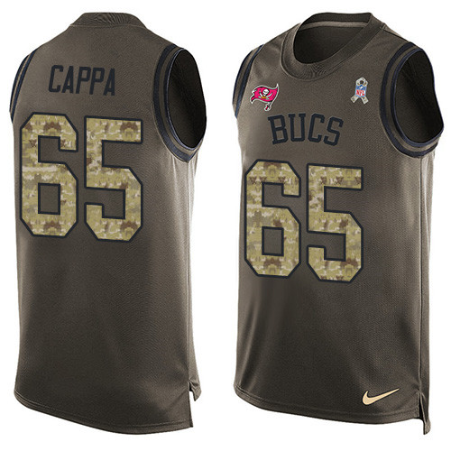 Nike Buccaneers #65 Alex Cappa Green Men's Stitched NFL Limited Salute To Service Tank Top Jersey Nike Buccaneers #65 Alex Cappa Green Men's Stitched NFL Limited Salute To Service Tank Top Jersey