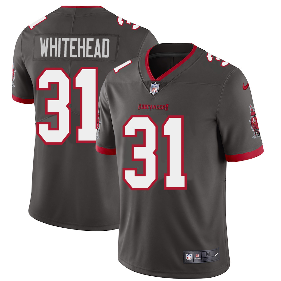 Tampa Bay Buccaneers #31 Jordan Whitehead Men's Nike Pewter Alternate Vapor Limited Jersey Tampa Bay Buccaneers #31 Jordan Whitehead Men's Nike Pewter Alternate Vapor Limited Jersey
