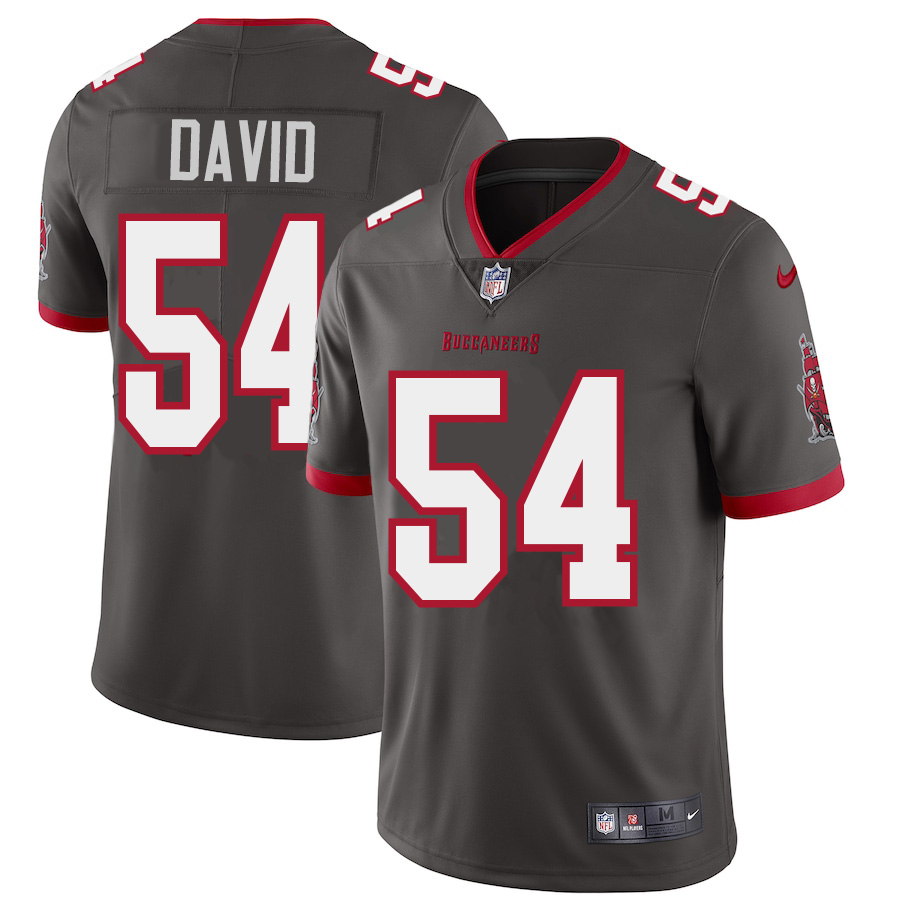 Tampa Bay Buccaneers #54 Lavonte David Men's Nike Pewter Alternate Vapor Limited Jersey Tampa Bay Buccaneers #54 Lavonte David Men's Nike Pewter Alternate Vapor Limited Jersey