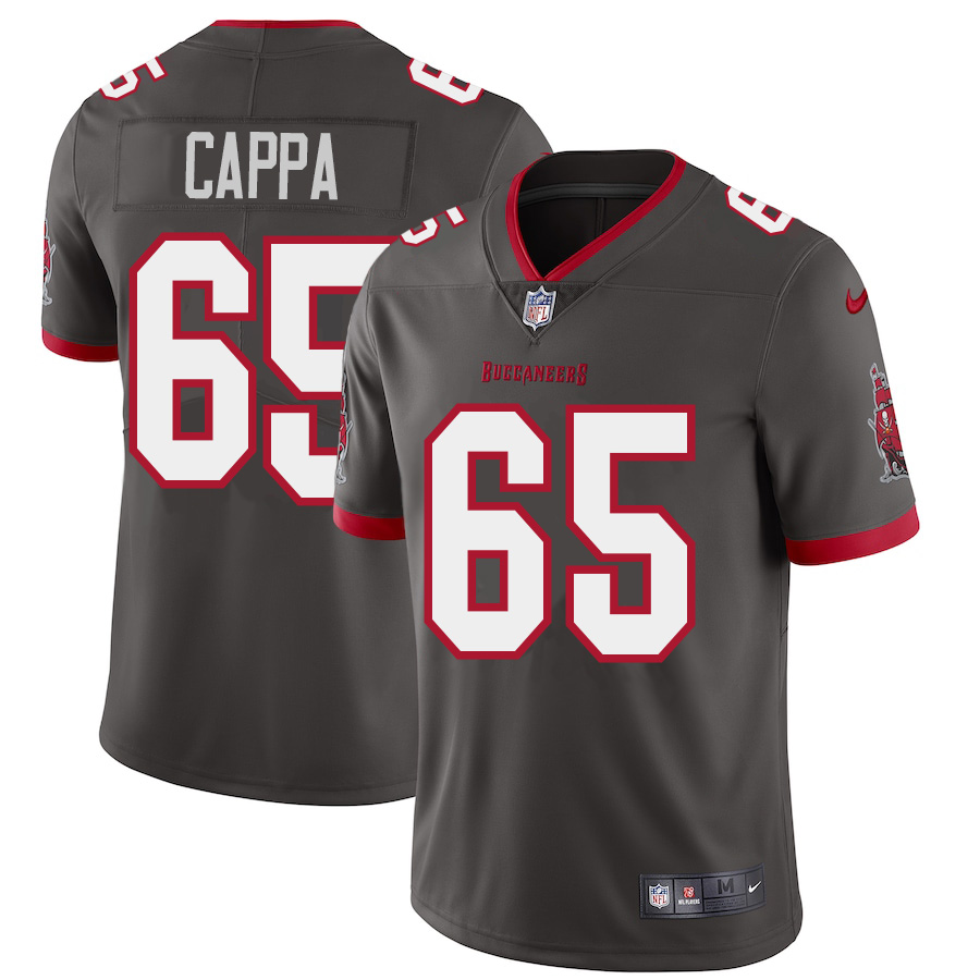 Tampa Bay Buccaneers #65 Alex Cappa Men's Nike Pewter Alternate Vapor Limited Jersey Tampa Bay Buccaneers #65 Alex Cappa Men's Nike Pewter Alternate Vapor Limited Jersey