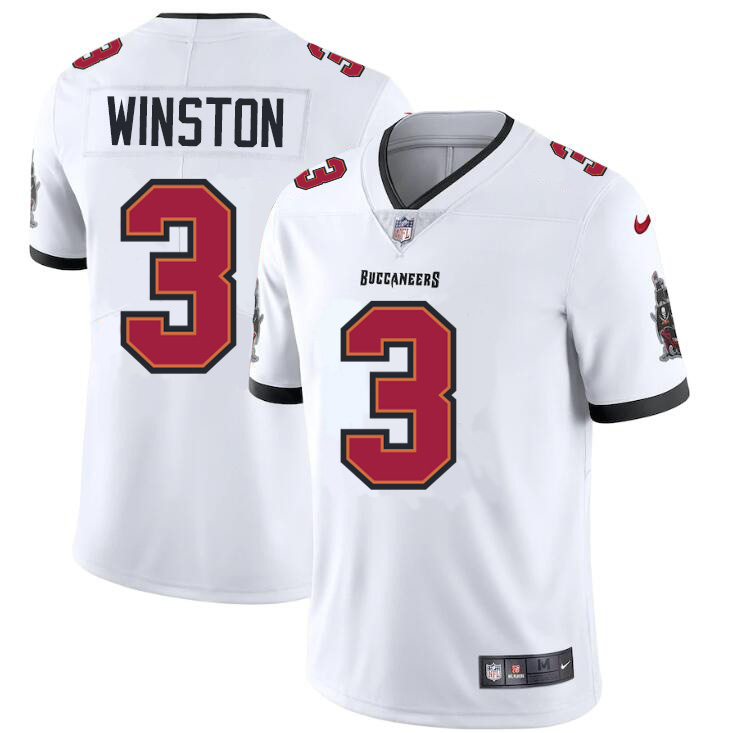 Tampa Bay Buccaneers #3 Jameis Winston Men's Nike White Vapor Limited Jersey Tampa Bay Buccaneers #3 Jameis Winston Men's Nike White Vapor Limited Jersey