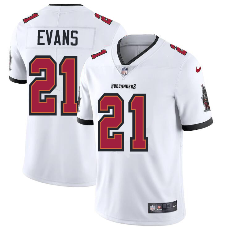 Tampa Bay Buccaneers #21 Justin Evans Men's Nike White Vapor Limited Jersey Tampa Bay Buccaneers #21 Justin Evans Men's Nike White Vapor Limited Jersey