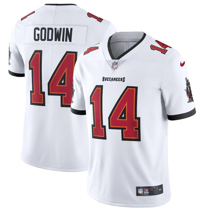 Tampa Bay Buccaneers #14 Chris Godwin Men's Nike White Vapor Limited Jersey Tampa Bay Buccaneers #14 Chris Godwin Men's Nike White Vapor Limited Jersey