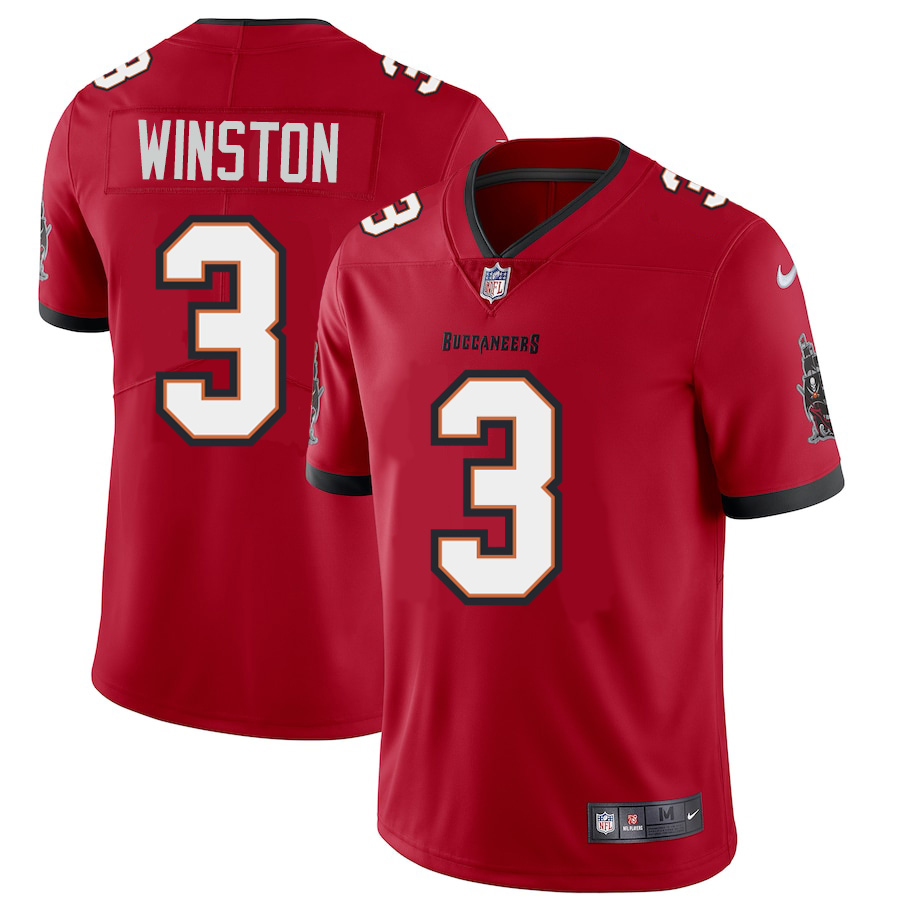 Tampa Bay Buccaneers #3 Jameis Winston Men's Nike Red Vapor Limited Jersey Tampa Bay Buccaneers #3 Jameis Winston Men's Nike Red Vapor Limited Jersey