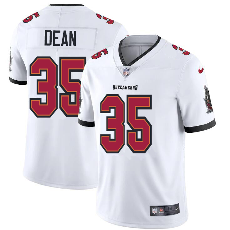 Tampa Bay Buccaneers #35 Jamel Dean Men's Nike White Vapor Limited Jersey Tampa Bay Buccaneers #35 Jamel Dean Men's Nike White Vapor Limited Jersey