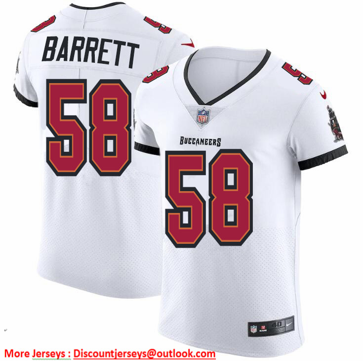 Tampa Bay Buccaneers #58 Shaquil Barrett Men's Nike White Vapor Elite Jersey