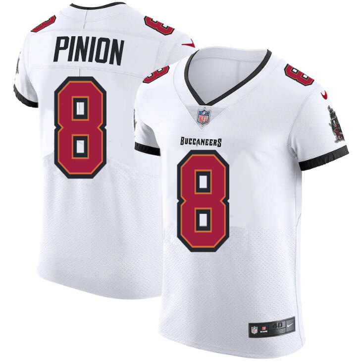 Tampa Bay Buccaneers #8 Bradley Pinion Men's Nike White Vapor Elite Jersey Tampa Bay Buccaneers #8 Bradley Pinion Men's Nike White Vapor Elite Jersey