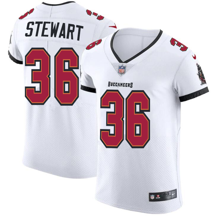 Tampa Bay Buccaneers #36 M.J. Stewart Men's Nike White Vapor Elite Jersey Tampa Bay Buccaneers #36 M.J. Stewart Men's Nike White Vapor Elite Jersey