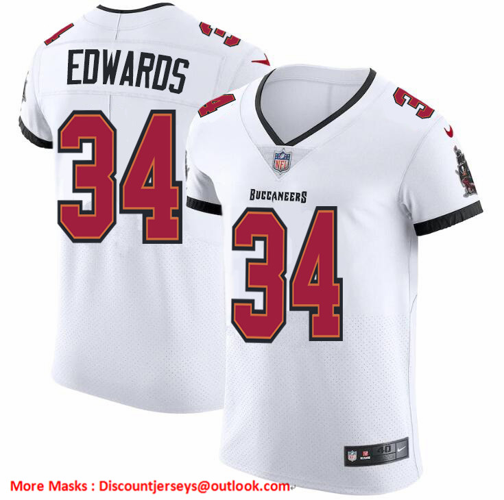 Tampa Bay Buccaneers #34 Mike Edwards Men's Nike White Vapor Elite Jersey Tampa Bay Buccaneers #34 Mike Edwards Men's Nike White Vapor Elite Jersey