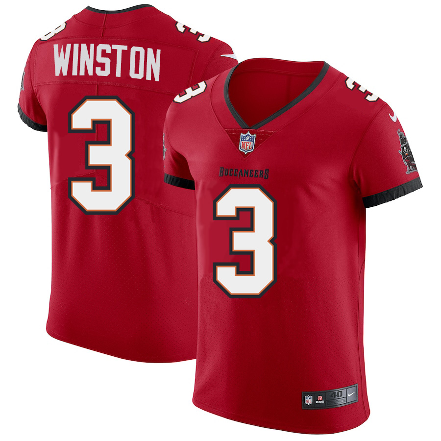 Tampa Bay Buccaneers #3 Jameis Winston Men's Nike Red Vapor Elite Jersey Tampa Bay Buccaneers #3 Jameis Winston Men's Nike Red Vapor Elite Jersey
