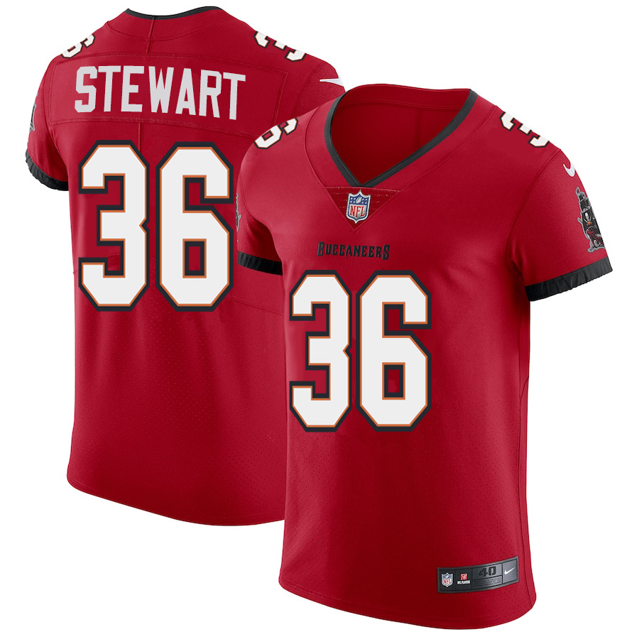 Tampa Bay Buccaneers #36 M.J. Stewart Men's Nike Red Vapor Elite Jersey Tampa Bay Buccaneers #36 M.J. Stewart Men's Nike Red Vapor Elite Jersey