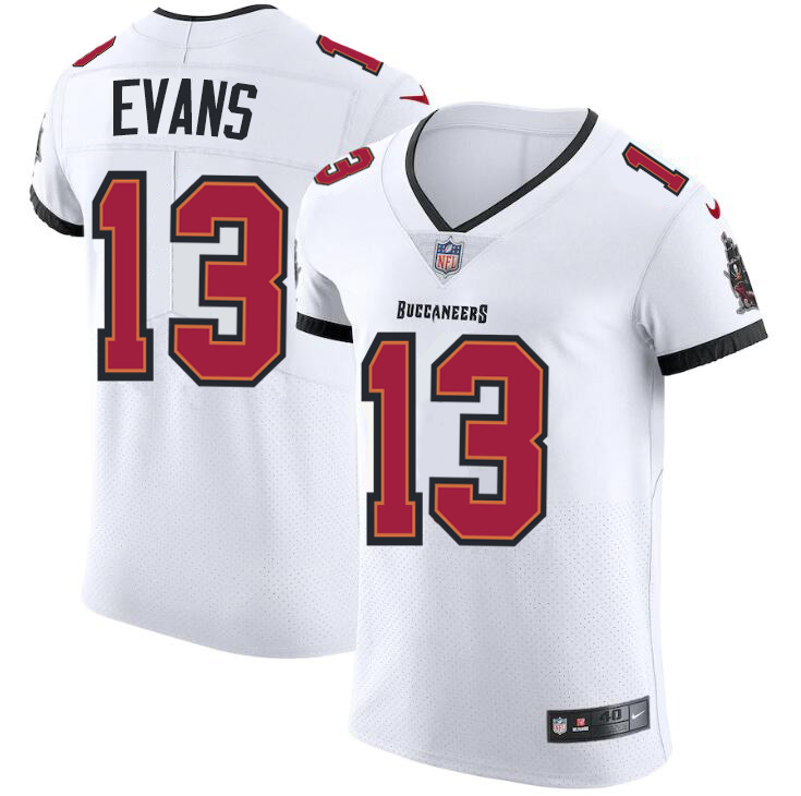 Tampa Bay Buccaneers #13 Mike Evans Men's Nike White Vapor Elite Jersey Tampa Bay Buccaneers #13 Mike Evans Men's Nike White Vapor Elite Jersey