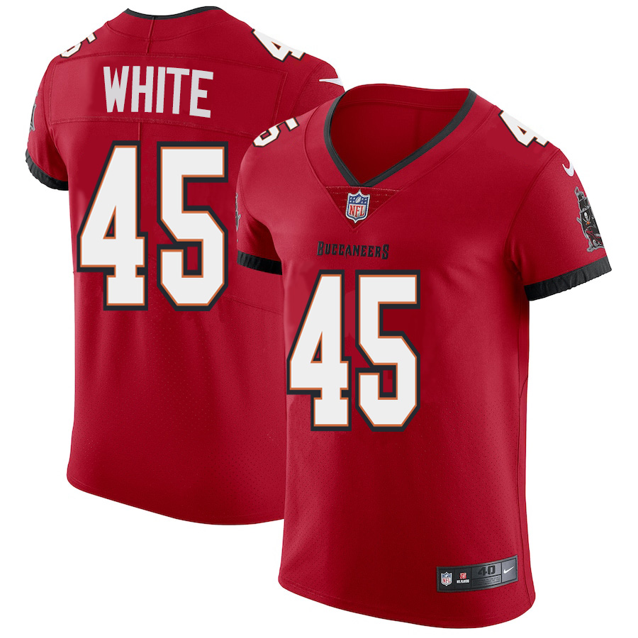 Tampa Bay Buccaneers #45 Devin White Men's Nike Red Vapor Elite Jersey Tampa Bay Buccaneers #45 Devin White Men's Nike Red Vapor Elite Jersey