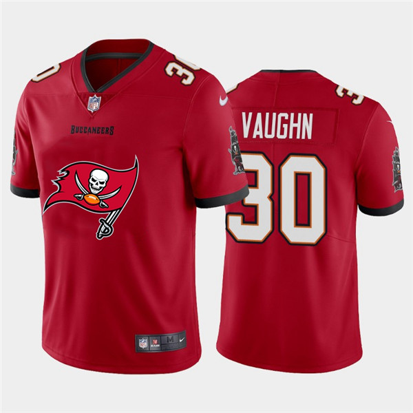 Nike Buccaneers 30 Ke'Shawn Vaughn Red Team Big Logo Vapor Untouchable Limited Jersey Nike Buccaneers 30 Ke'Shawn Vaughn Red Team Big Logo Vapor Untouchable Limited Jersey