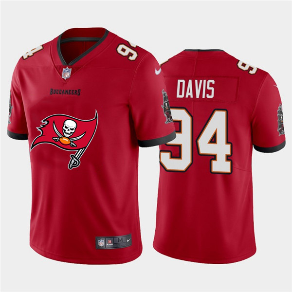 Nike Buccaneers 94 Khalil Davis Red Team Big Logo Vapor Untouchable Limited Jersey Nike Buccaneers 94 Khalil Davis Red Team Big Logo Vapor Untouchable Limited Jersey