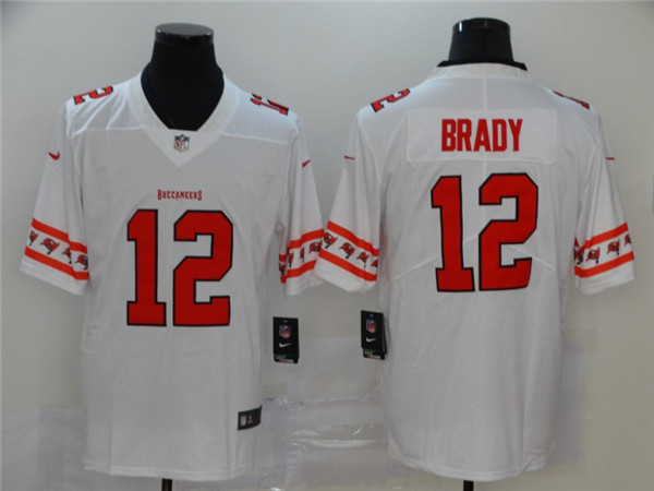 Nike Buccaneers 12 Tom Brady White Team Logos Fashion Vapor Limited Jersey Nike Buccaneers 12 Tom Brady White Team Logos Fashion Vapor Limited Jersey