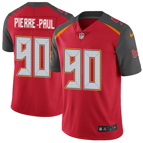 Nike Buccaneers #90 Jason Pierre-Paul Red Team Color Men's Stitched NFL Vapor Untouchable Limited Jersey Nike Buccaneers #90 Jason Pierre-Paul Red Team Color Men's Stitched NFL Vapor Untouchable Limited Jersey