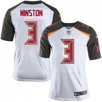 Nike Tampa Bay Buccaneers #3 Jameis Winston White Men's Stitched NFL New Elite Jersey