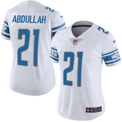 Nike Lions #21 Ameer Abdullah White Women's Stitched NFL Limited Jersey Nike Lions #21 Ameer Abdullah White Women's Stitched NFL Limited Jersey