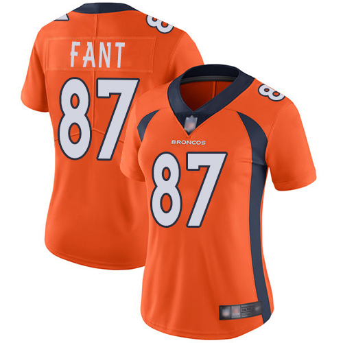 Broncos #87 Noah Fant Orange Team Color Women's Stitched Football Vapor Untouchable Limited Jersey Broncos #87 Noah Fant Orange Team Color Women's Stitched Football Vapor Untouchable Limited Jersey