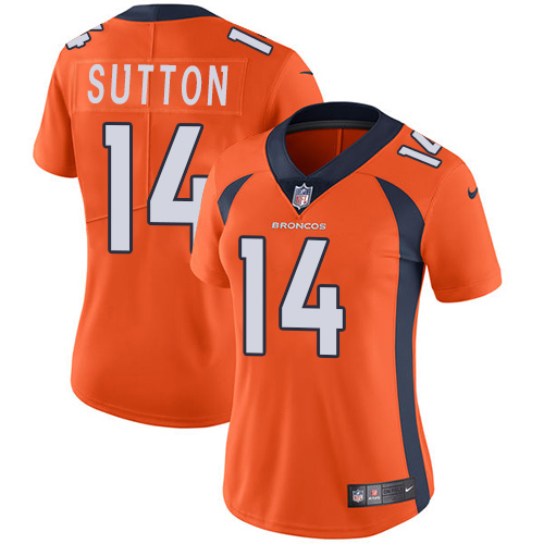 Nike Broncos #14 Courtland Sutton Orange Team Color Women's Stitched NFL Vapor Untouchable Limited Jersey Nike Broncos #14 Courtland Sutton Orange Team Color Women's Stitched NFL Vapor Untouchable Limited Jersey